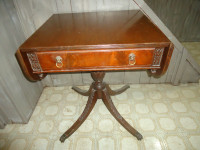 Vintage Drop Leaf Table with Claw Feet