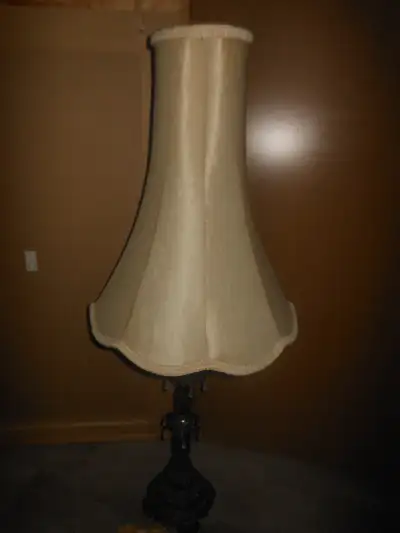 Brass Table Lamp with shade, View more