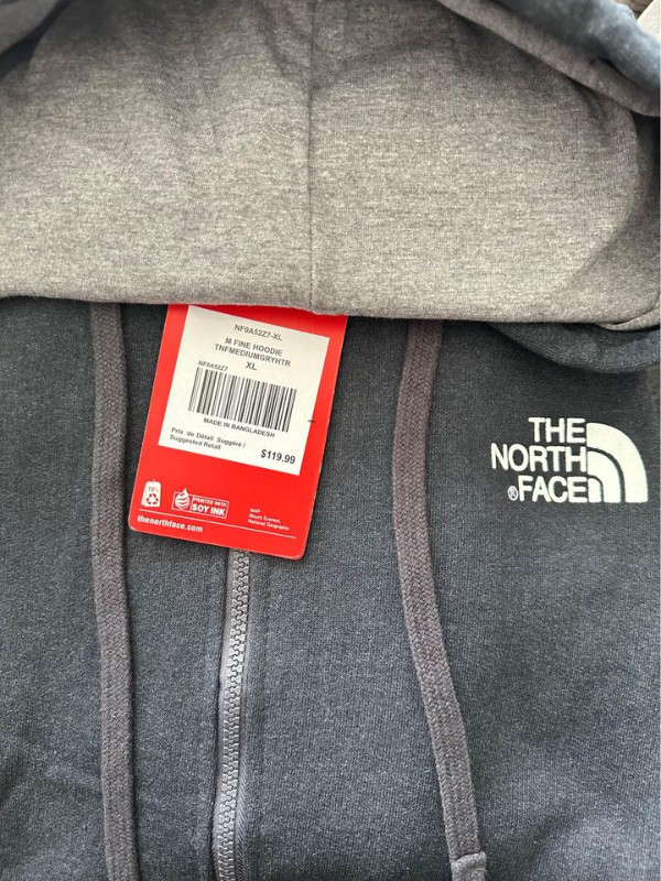 Veste grise XL pour homme THE NORTH FACE - neuf personnalisable* dans Hommes  à Lanaudière