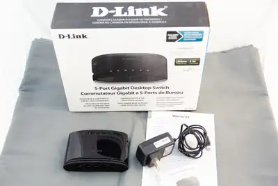 D-Link 5-Port Gigabit Desktop Switch DGS-1005G, View more