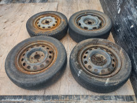 Steelies with Tires - 4x100 - 13"-15"