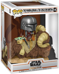 Funko Pop Star Wars The Mandalorian and the Child on Bantha #416