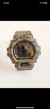 Casio G Shock Khaki Camo 50mm Watch