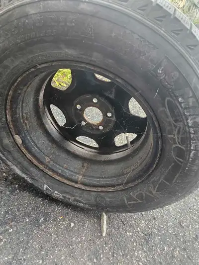 Used winter tires on rims all needed information written on tire in the photo