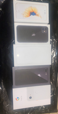 4 Empty iPhone boxes 