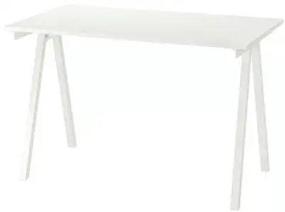 Desk table white 120x70 cm (47 1/4x27 1/2 "), View more