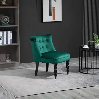 Vintage Leisure Accent Chair. Dark Green, View more
