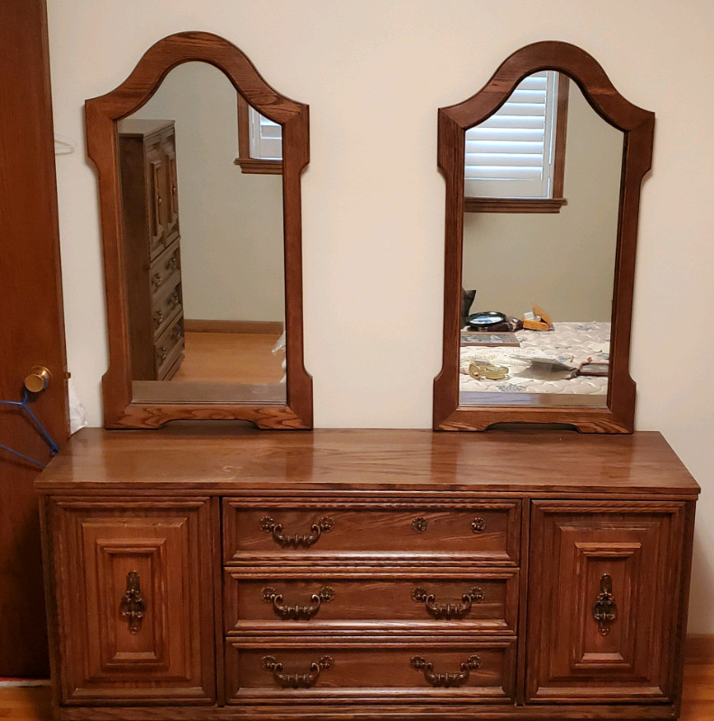 Solid Oak 5Piece Bedroom Furniture Set Dressers & Wardrobes City