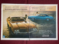 1971 Oldsmobile Cutlass S/Supreme Large 2-Page Original Ad