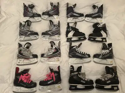 Ice Skates sizes 1,2,3,4and 4.5, View more