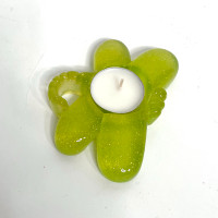 Dragon Fly green tea-light candle holder