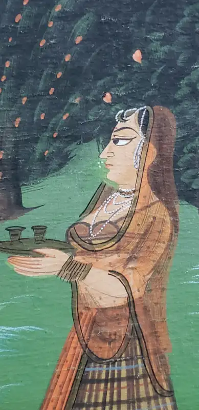 Mughal miniature painting on canvas in Arts & Collectibles in Ottawa - Image 6