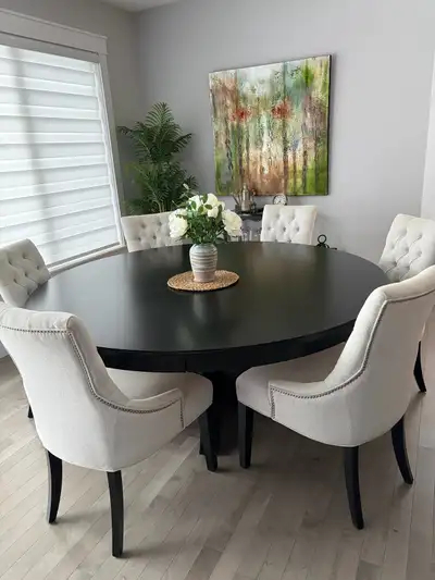 Solid Wood Canadel Dining Table and 8 Chairs, View more