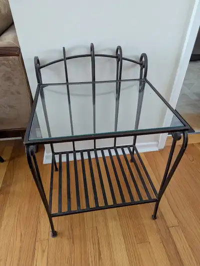 Square Vintage Coffee Table. Solid Metal and good condition., View more