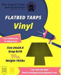 Flatbed tarps vinyl