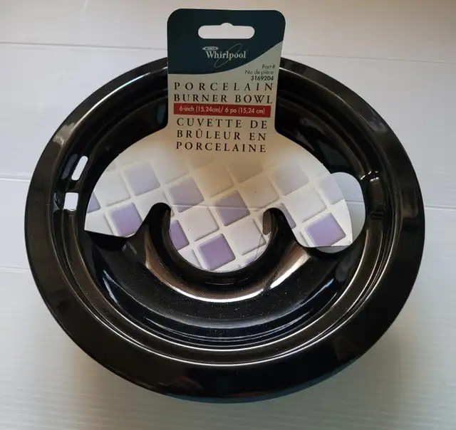 Brand New Whirlpool Porcelain Burner Bowl Small Drip Pan in Kitchen & Dining Wares in Oshawa / Durham Region - Image 2