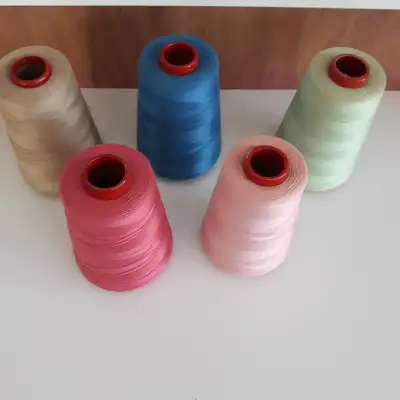 10 bobines de fil à coudre 100% polyester pour coudre à la machine ou à la main. Vous pouvez choisir...