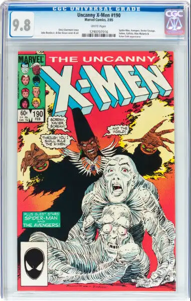 UNCANNY X-MEN 190 CGC GRADED 9.8 JOHN ROMITA JR. COVER & ART, View more