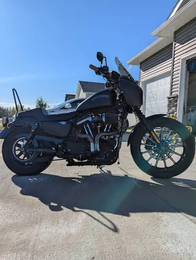 2014 Harley Davidson Sportster Iron 883 Original Garage fairing - painted denim black to match the b...