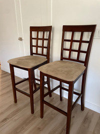 2 Chaises haute pour comptoir de cuisine
