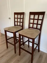 2 Chaises haute pour comptoir de cuisine