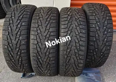 Set of 4 Studded Nokian winter tires with about 80% thread. Tires still have lots of life in them. C...