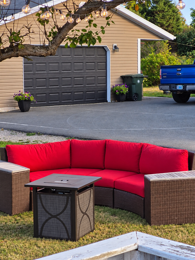 5-Piece Outdoor Wicker Patio Conversation Set, View more