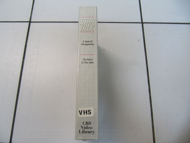 Classic CBS Video Library Star Trek 2 Episode VHS Sealed 1980s in Arts & Collectibles in Mississauga / Peel Region - Image 3