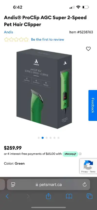 I bought this to try grooming my own dogs. Unfortunately I am not good at it and have taken too long...