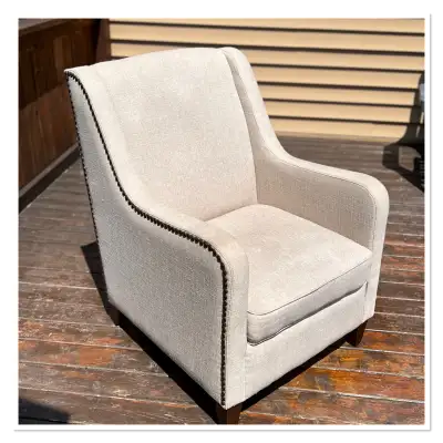 Accent Chair with metal stud detail , View more