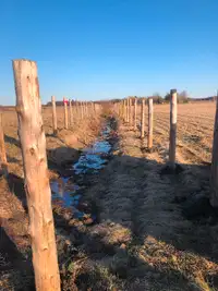 Excavation (tarière) pour clôture et pâturage