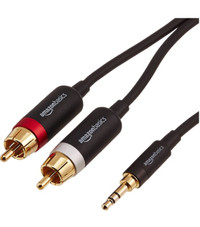 3.5mm to 2-Male RCA Adapter Cable – New