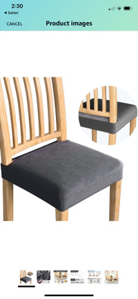 Brand new 6 pieces dining chair seat covers only 
