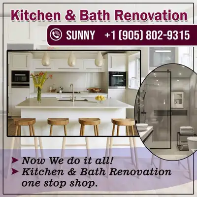 bathroom , kitchen renovation and handyman services, View more