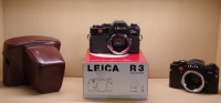 Leica R3 camera, case and factory box (for parts)