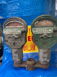 antique parking meter