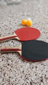 Ping pong table tennis rackets and balls set