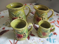 Vintage Ceramic Measuring Cups