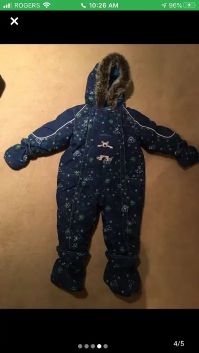 Snowsuit 18 month baby, one piece , View more