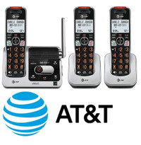 AT&T 3-Handset Expandable Cordless Home or Office Phone - NEW