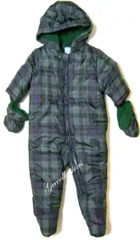 The Childrens Place Baby Boy Snowsuit Coverall Bootie Mitten3-6M