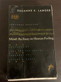 Mind essay on human feeling Suzanne langer