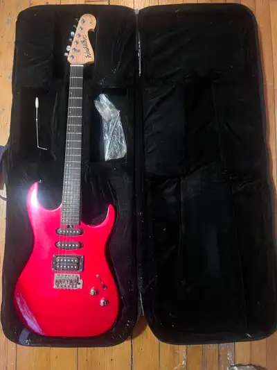 Guitare électrique rouge WASHBURN X SERIE Cherry Electric Guitar, View more