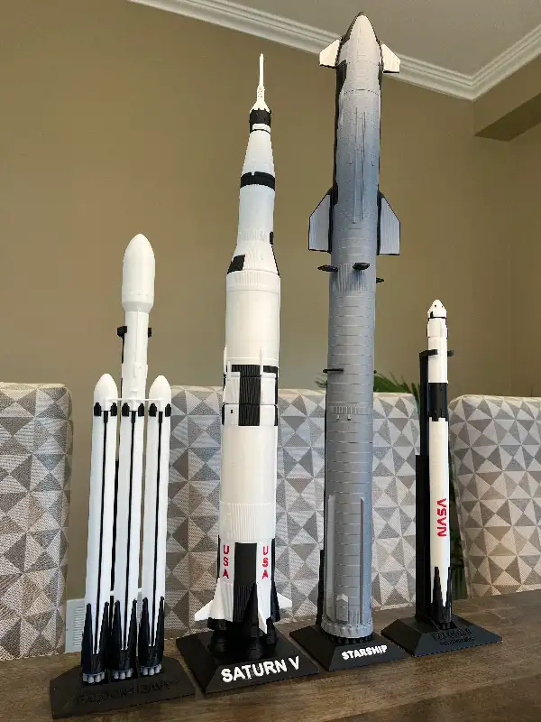 3D Printed Rockets Collection (NASA & SpaceX) in Arts & Collectibles in Ottawa - Image 2