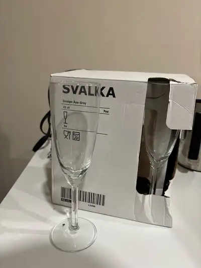 Ikea Svalka Champagne Flutes, View more