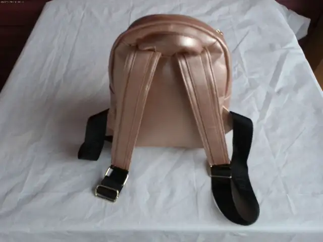 Betsey Johnson Backpack Purse --Rose Gold Cat Face in Women's - Bags & Wallets in New Glasgow - Image 3
