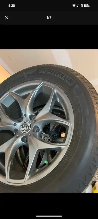 Rims are new condition tires used two winters. Already reduced firm on price.