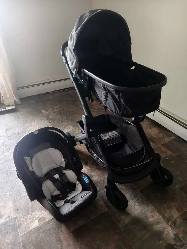 Moving Sale – Baby Travel System (Stroller + Bassinet + car seat in Strollers, Carriers & Car Seats in Edmonton - Image 2