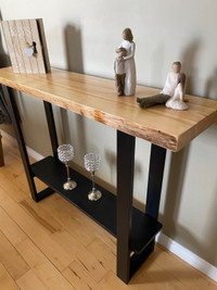 Live edge console table (#726) by TBayCraft