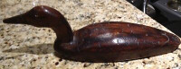 Hand carved wooden duck decoy for sale